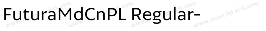 FuturaMdCnPL Regular字体转换